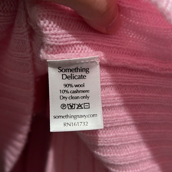 Something Navy Pink Sweater XS - Picture 4 of 4